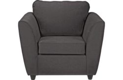 HOME Eleanor Fabric Chair - Charcoal